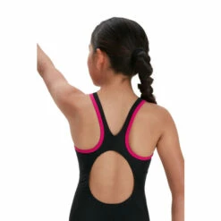 Speedo Black Boom Logo Splice Muscleback Swimsuit -Speedo shop unnamed file 209