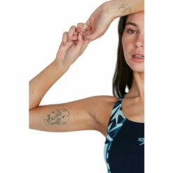 Speedo Blue Hyperboom Splice Muscleback Swimsuit -Speedo shop unnamed file 218