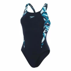 Speedo Blue Hyperboom Splice Muscleback Swimsuit -Speedo shop unnamed file 220