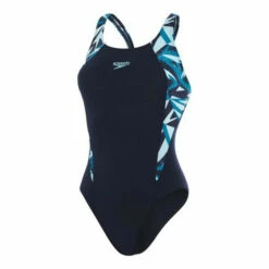 Speedo Blue Hyperboom Splice Muscleback Swimsuit -Speedo shop unnamed file 221