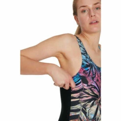 Speedo Placement U Back Black Swimsuit -Speedo shop unnamed file 280