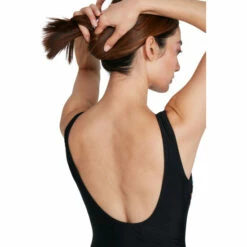 Speedo Placement U Back Black Swimsuit -Speedo shop unnamed file 281