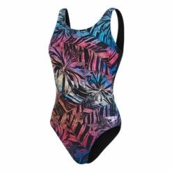 Speedo Placement U Back Black Swimsuit -Speedo shop unnamed file 283