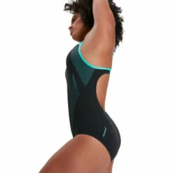 Speedo Black Plastisol Laneback Swimsuit -Speedo shop unnamed file 29