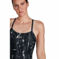 Speedo Allover Rippleback Black Swimsuit -Speedo shop unnamed file 298