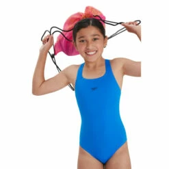 Speedo shop 16 Speedo Blue Eco End+ Medalist Swimsuit