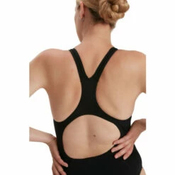 Speedo Black Eco Endurance+ Medalist Swimsuit -Speedo shop unnamed file 4