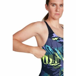 Speedo Placement Powerback Black Swimsuit -Speedo shop unnamed file 403