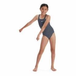 Speedo Blue Printed Medalist Swimsuit -Speedo shop unnamed file 409
