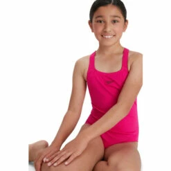 Speedo Pink Eco End+ Medalist Swimsuit -Speedo shop unnamed file 517