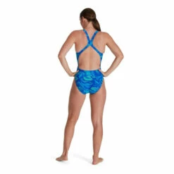 Speedo Allover Powerback Blue Swimsuit -Speedo shop unnamed file 555