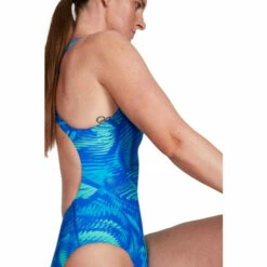 Speedo Allover Powerback Blue Swimsuit -Speedo shop unnamed file 559