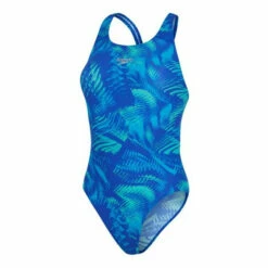 Speedo Allover Powerback Blue Swimsuit -Speedo shop unnamed file 561