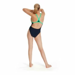 Speedo Blue Hyperboom Turnback Swimsuit -Speedo shop unnamed file 606