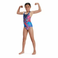 Speedo Blue Digital Placement Medalist Swimsuit -Speedo shop unnamed file 680