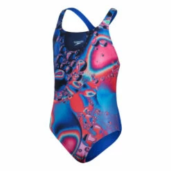 Speedo Blue Digital Placement Medalist Swimsuit -Speedo shop unnamed file 684
