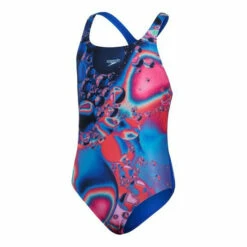Speedo Blue Digital Placement Medalist Swimsuit -Speedo shop unnamed file 685