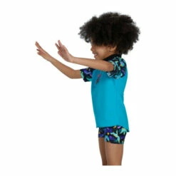 Speedo Short Sleeve Printed Rash Black Top Set 3 Speedo Short Sleeve Printed Rash Black Top Set -Speedo shop unnamed file 700