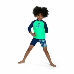 Speedo Green Long Sleeve Printed Rash Top 2 Speedo Green Long Sleeve Printed Rash Top -Speedo shop unnamed file 710