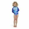 Speedo Purple Long Sleeve Printed Rash Top