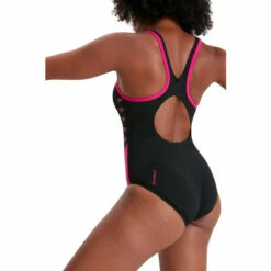Speedo Black Boom Logo Splice Muscleback Swimsuit -Speedo shop unnamed file 73