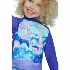 Speedo Purple Long Sleeve Printed Rash Top -Speedo shop unnamed file 734