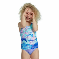 Speedo Blue Digital Placement Swimsuit