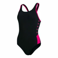 Speedo Black Boom Logo Splice Muscleback Swimsuit -Speedo shop unnamed file 75
