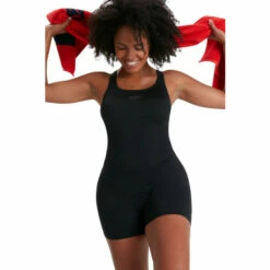 Speedo Black Eco Endurance+ Legsuit Swimsuit -Speedo shop unnamed file 786