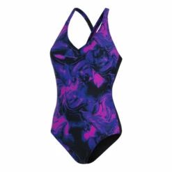 Speedo Lexi Printed Black Shaping Swimsuit -Speedo shop unnamed file 799