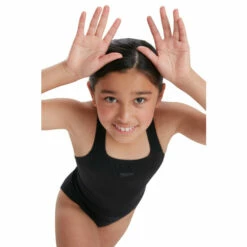 Speedo Black Eco Endurance+ Medalist Swimsuit -Speedo shop unnamed file 82