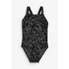 Speedo Black Hyperboom All-Over Medallist Swimsuit