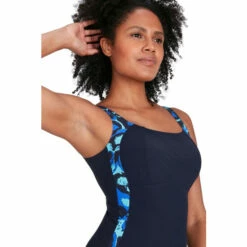 Speedo Blue LunaLustre Printed Shaping Swimsuit 6 Speedo Blue LunaLustre Printed Shaping Swimsuit -Speedo shop unnamed file 869