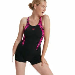 Speedo Black Hyperboom Splice Swimsuits -Speedo shop unnamed file 877