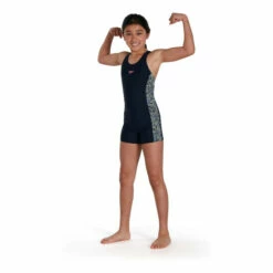 Speedo Pink Printed Leaderback Legsuit