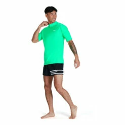 Speedo Green Short Sleeve Swim T-Shirt -Speedo shop unnamed file 941