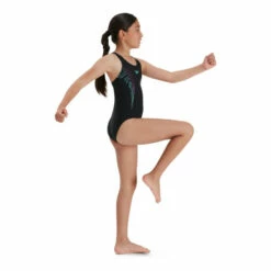 Speedo Black Plastisol Placement Muscleback Swimsuit -Speedo shop unnamed file 969