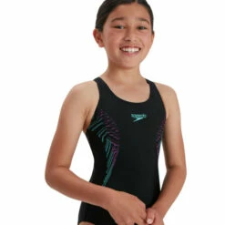 Speedo Black Plastisol Placement Muscleback Swimsuit -Speedo shop unnamed file 972