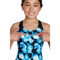 Speedo Allover Splashback Black Swimsuit -Speedo shop unnamed file 980