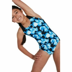 Speedo Allover Splashback Black Swimsuit -Speedo shop unnamed file 983